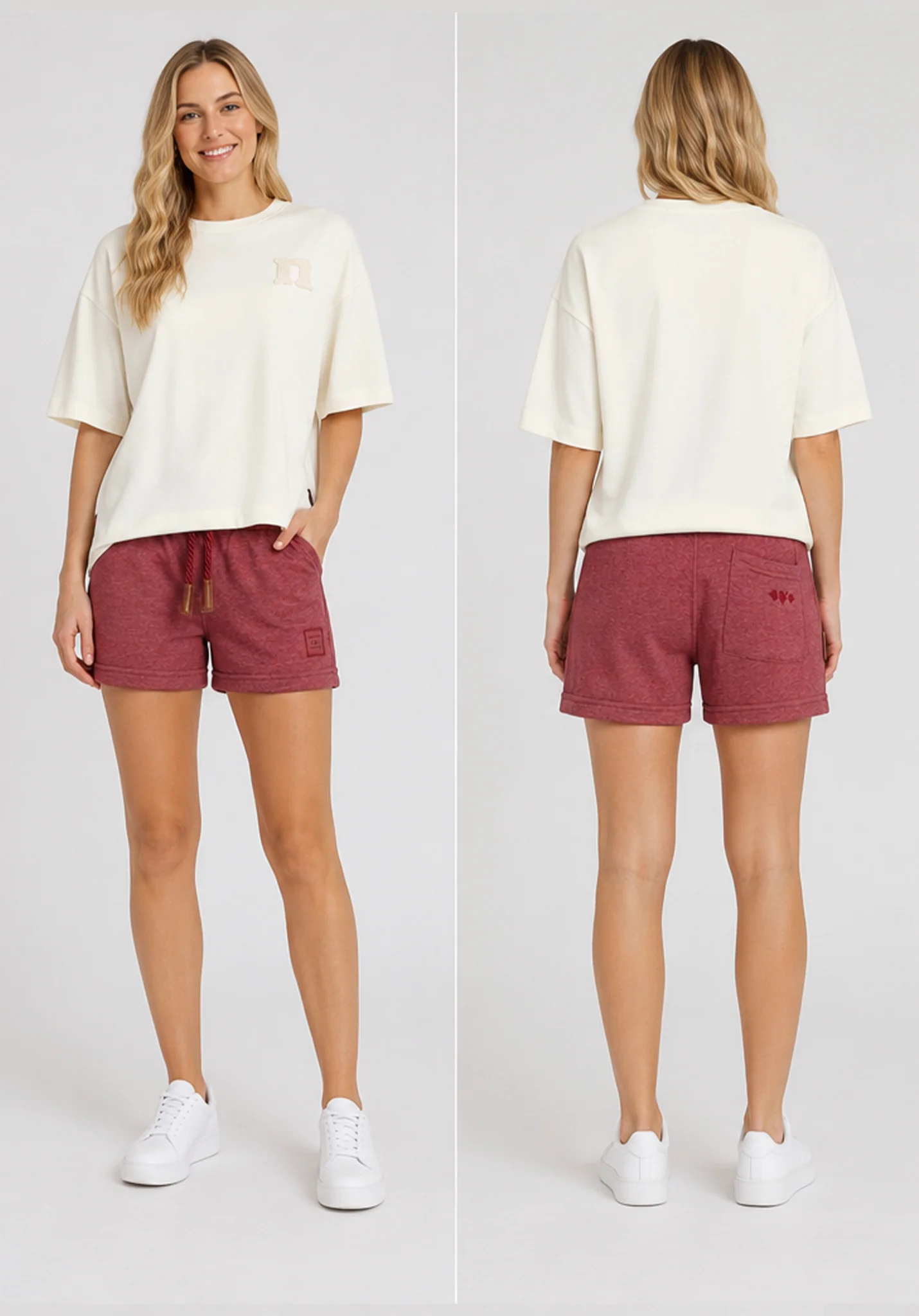 Auf Kombi 20 - Dark Red Melange - Image 7