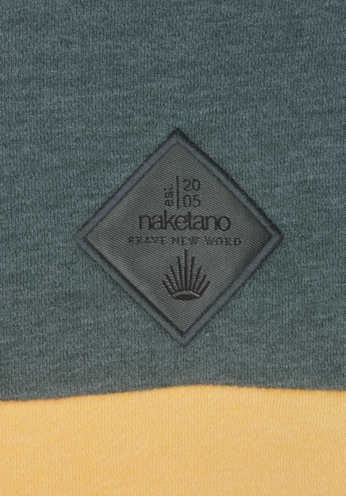 Ich trage Mantel 20 - Jungle Green Melange/Sun Yellow - Image 3