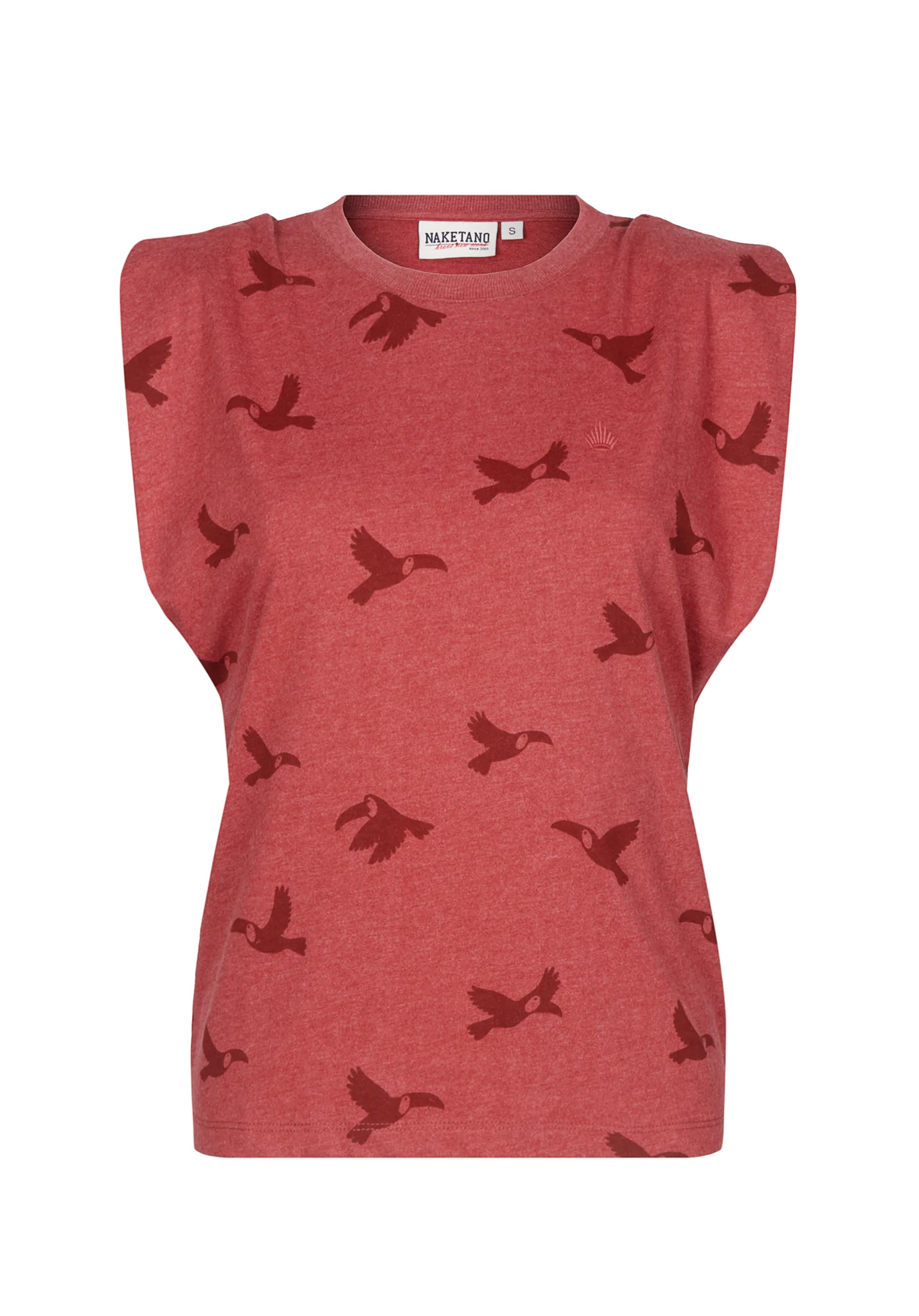 Liebesaus - Ruby Red Melange Allover Birds